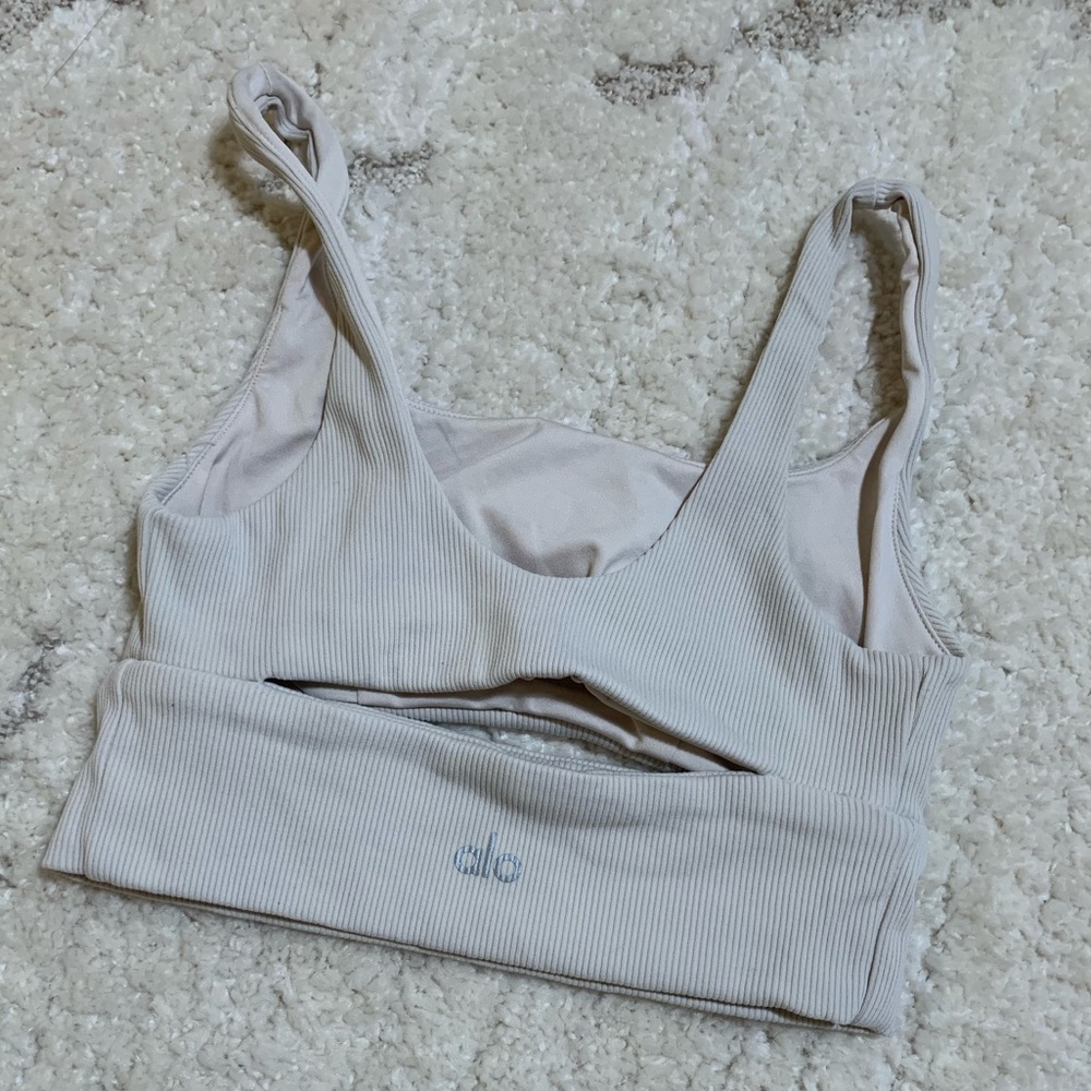 Alo Slit Bra- Bone